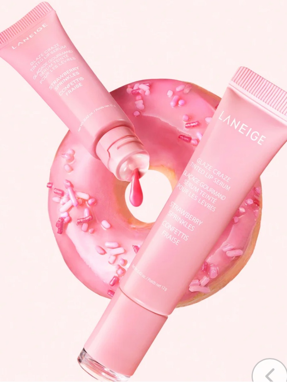 LANEIGE Glaze Craze Tinted Lip Serum - NEW Strawberry Sprinkles